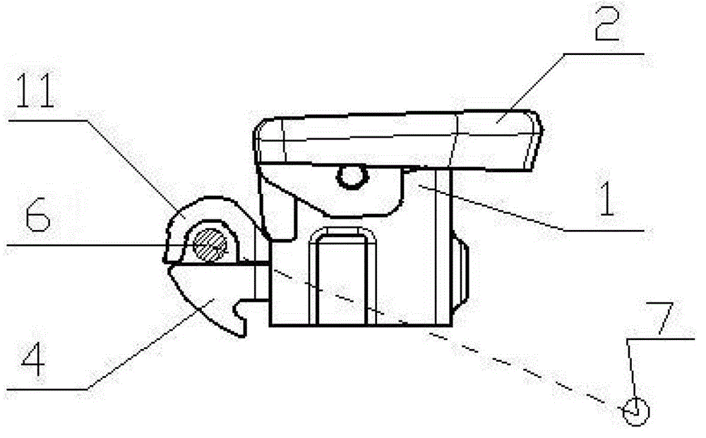 Locking device and instrument desk storing box with locking device