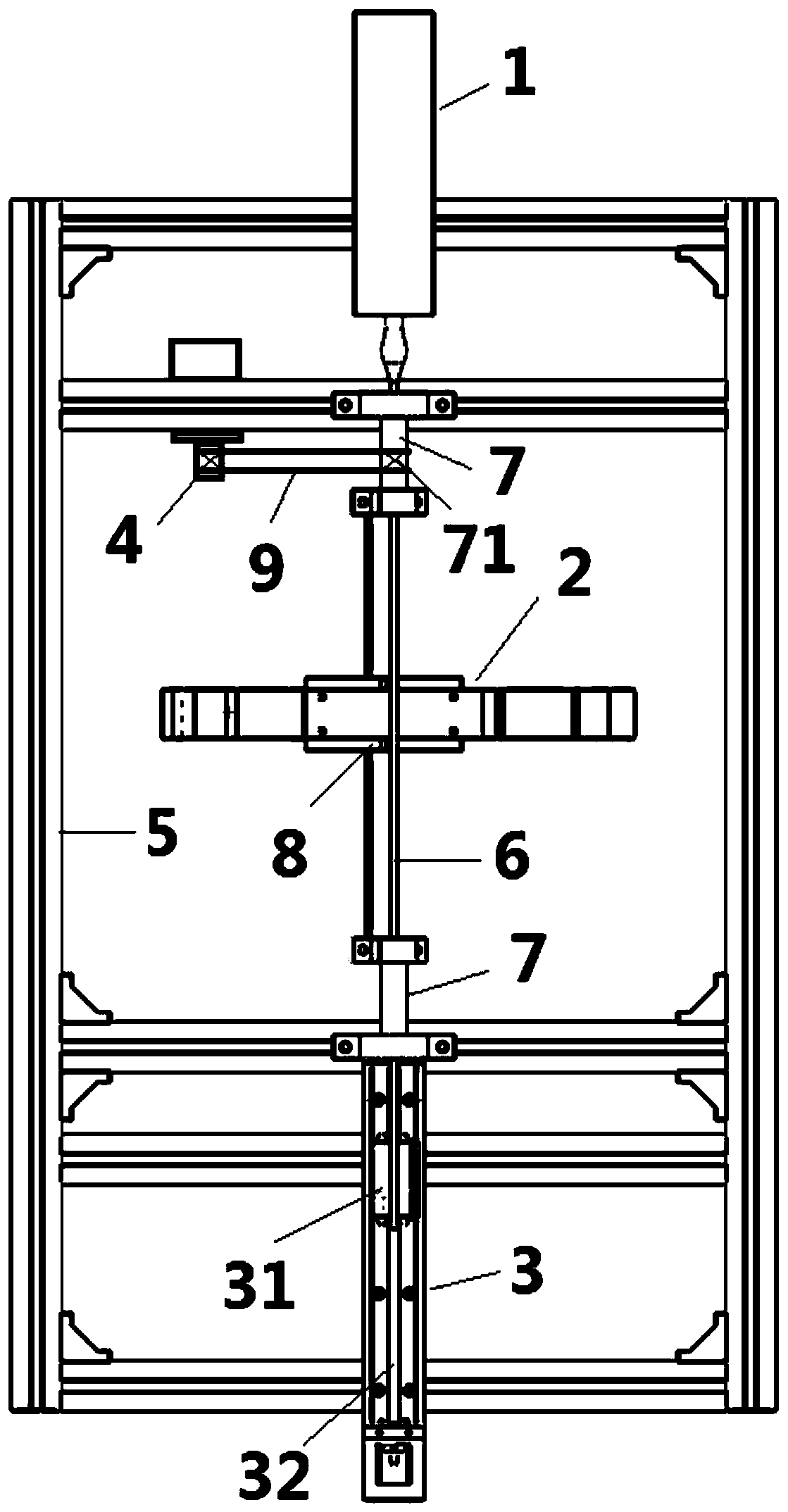 Test device for physical parameters and mechanical properties of yarn