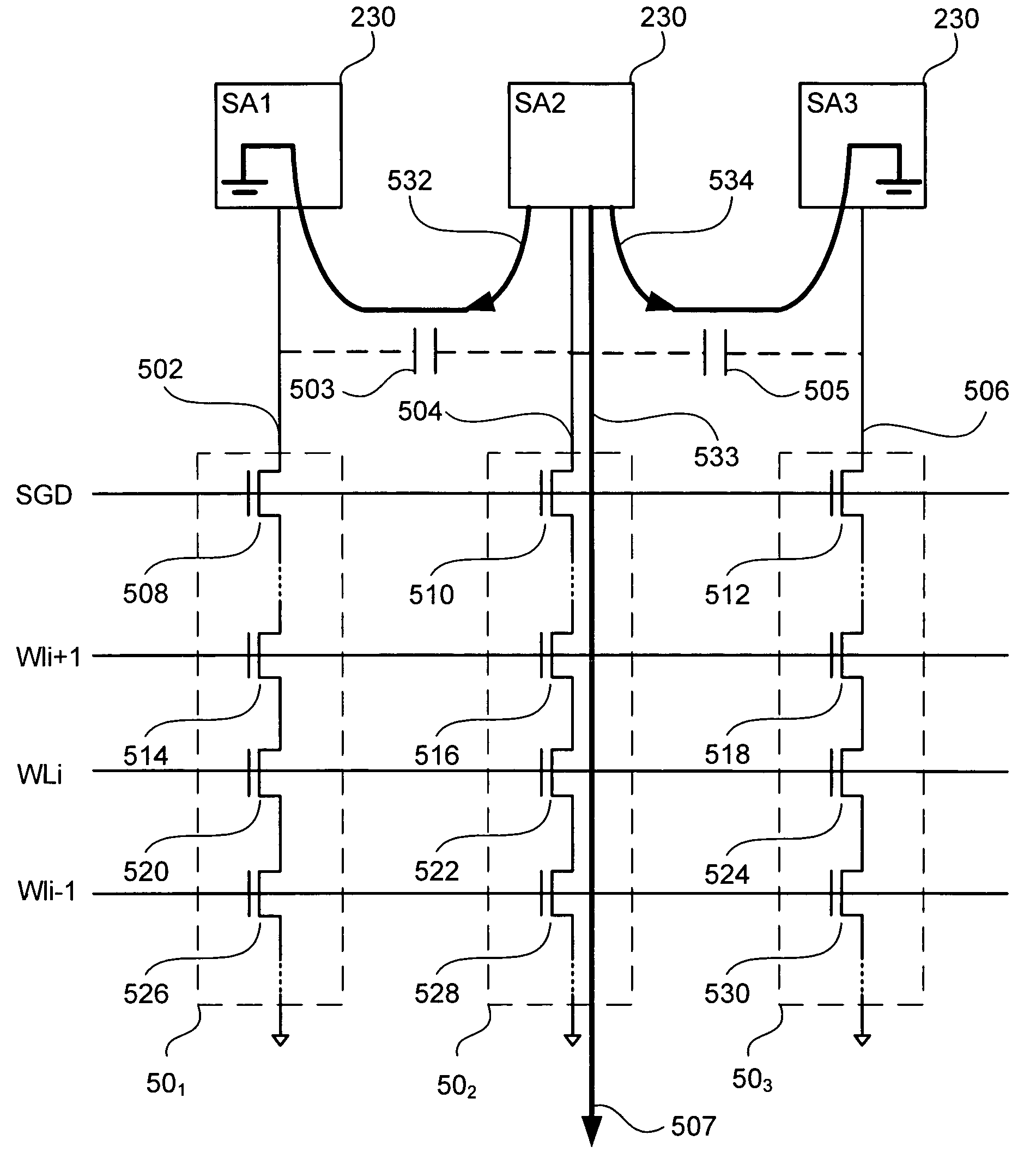 Compensation currents in non-volatile memory read operations