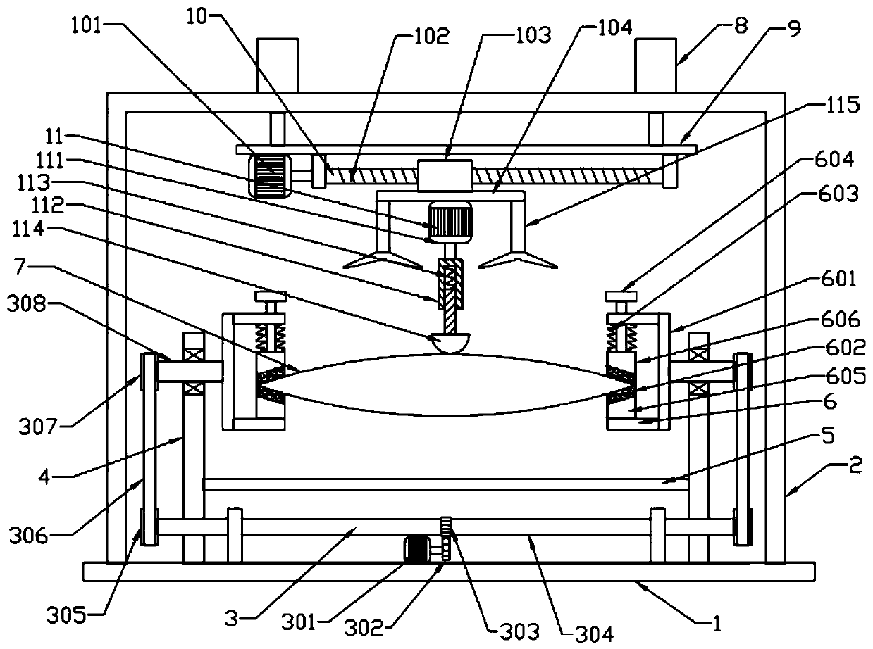 Optical glass polishing device