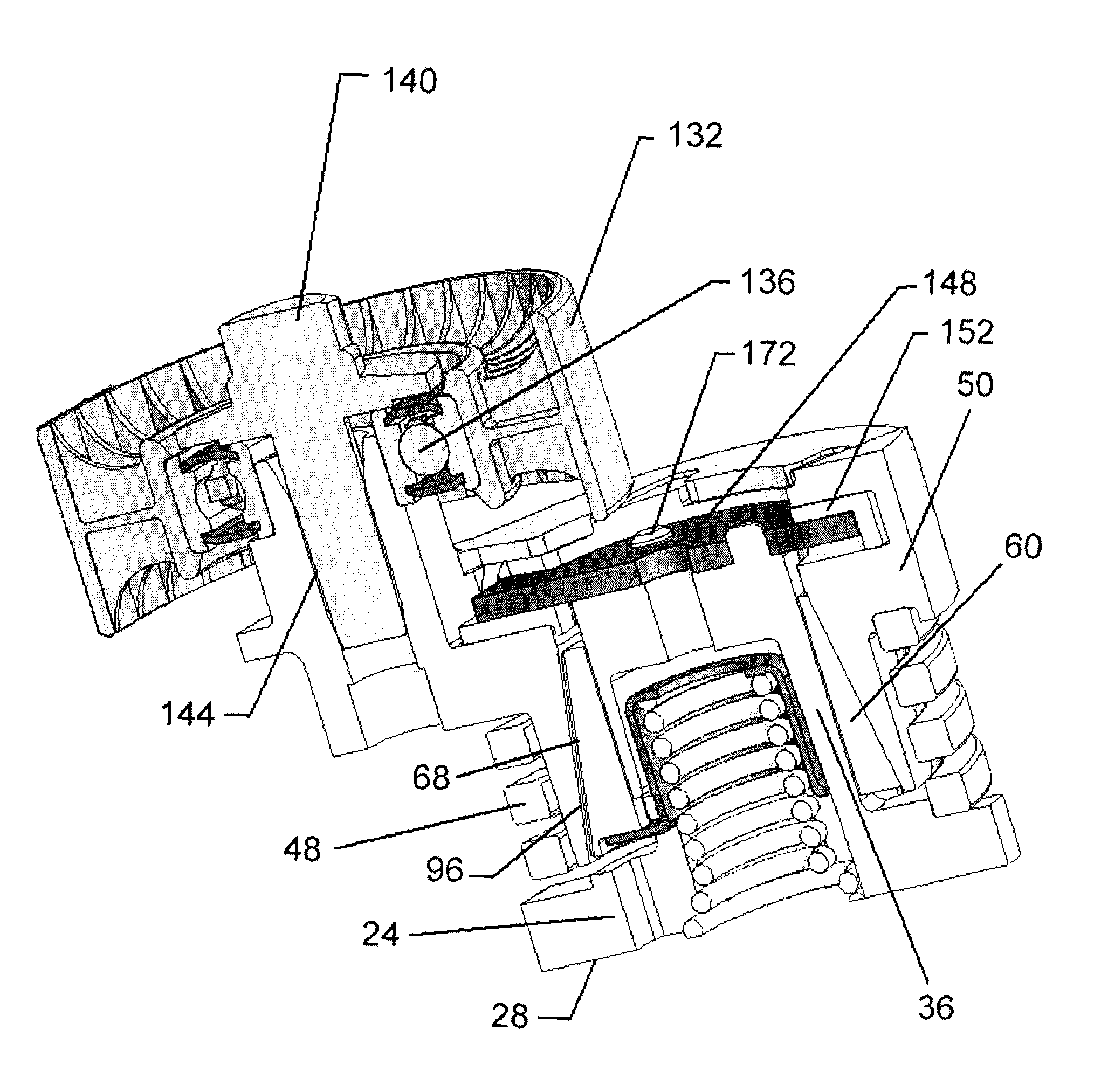 Belt tensioner with wear compensation