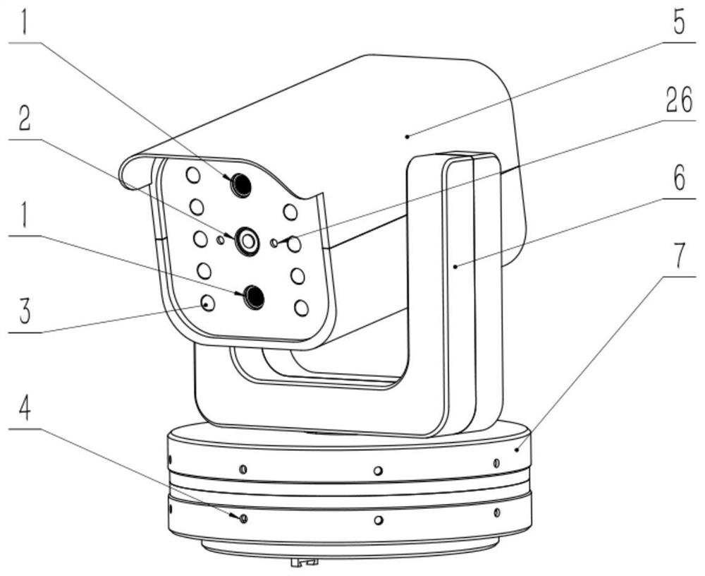 Vehicle law breaking horn-ringing monitoring device with active audio-visual function and monitoring method thereof