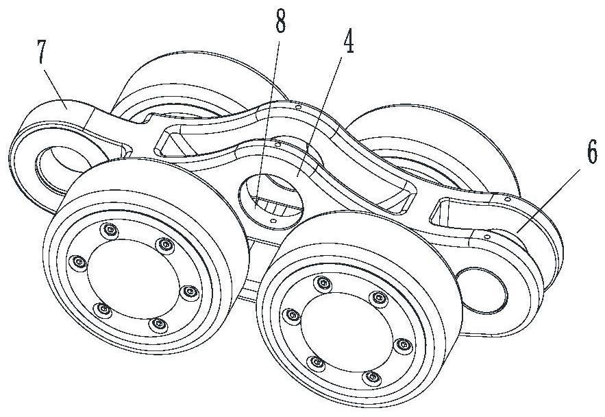 Loading wheel chain assembly