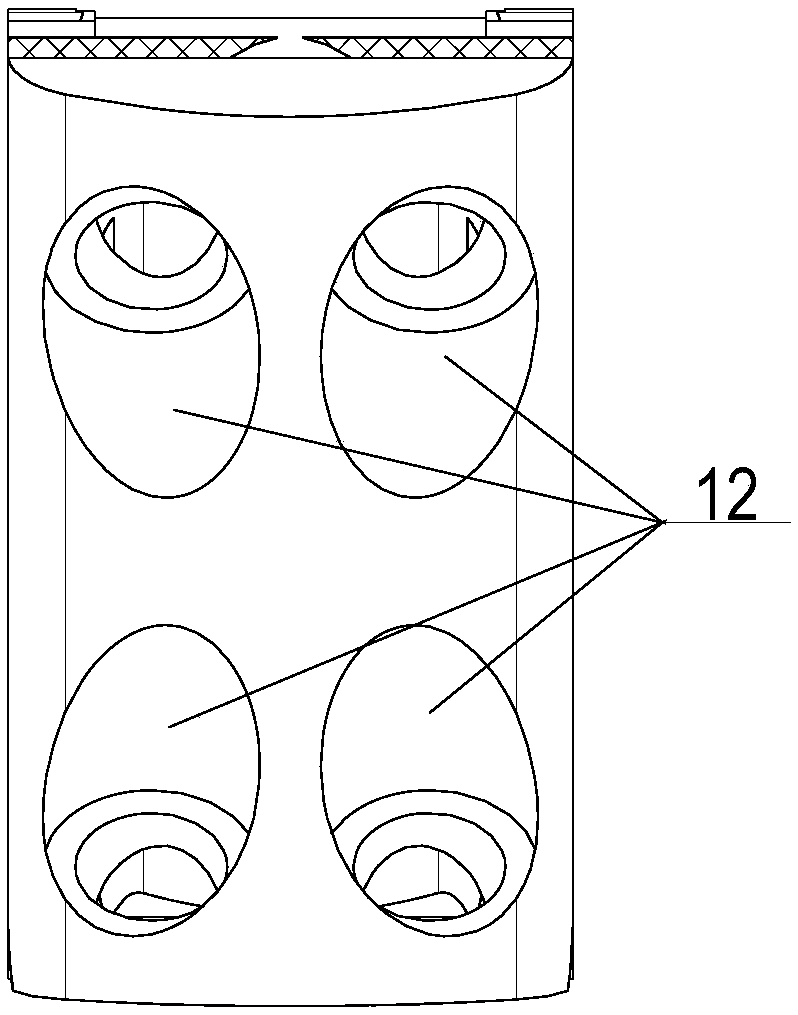 Anterior cervical approach self-fixation artificial centrum