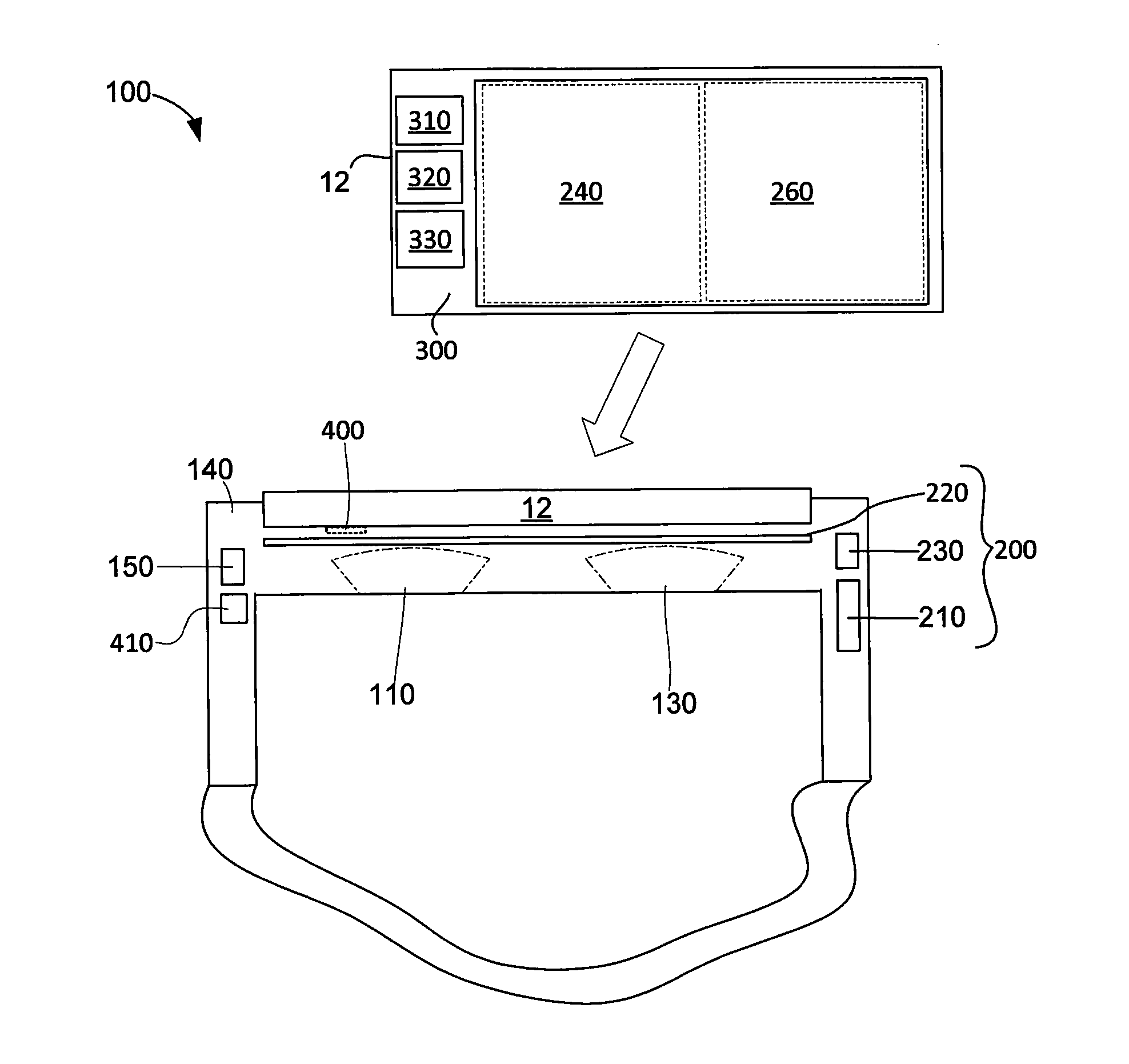 Method and system for reducing motion blur when experiencing virtual or augmented reality environments