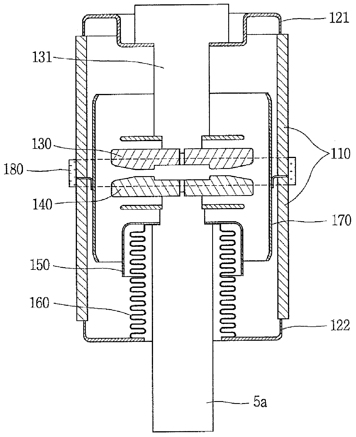 Vacuum interrupter for vacuum circuit breaker