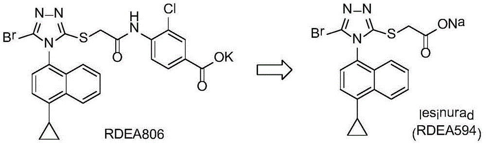 Triazolesulfinylmalonic acid compounds as well as preparation method and application thereof