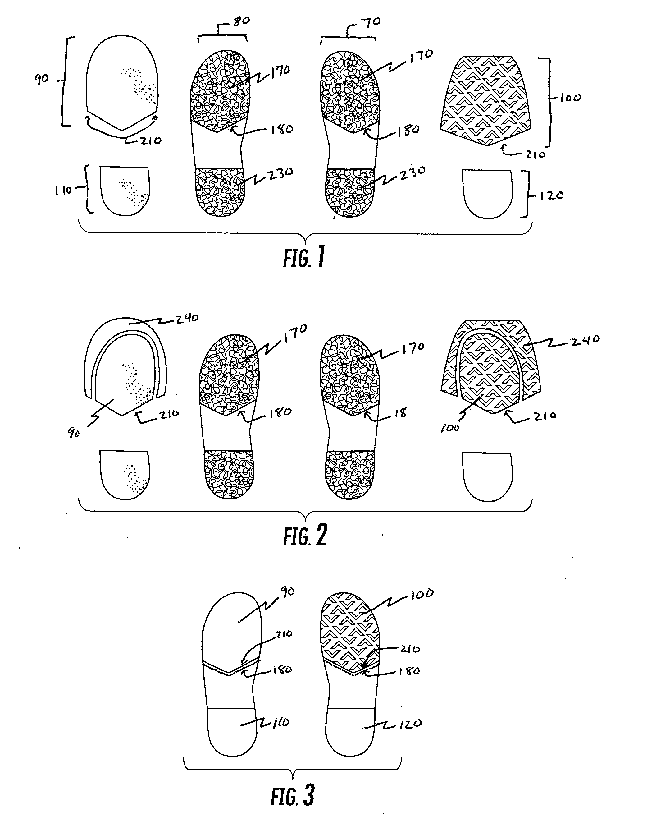 Footwear Kit with Adjustable Foreparts