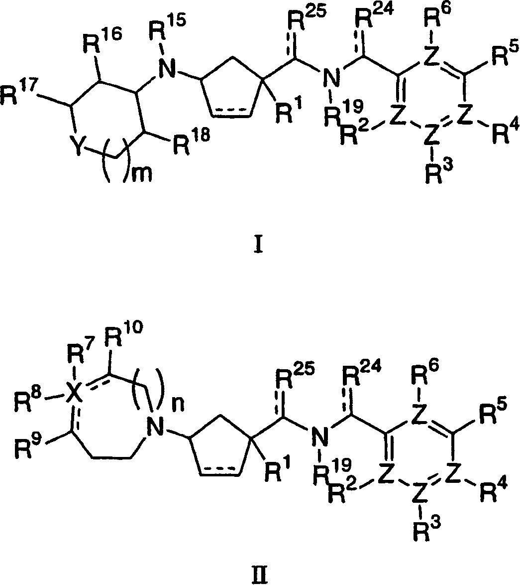 Tetrahydropyran heterocyclic cyclopentyl heteroaryl modulators of chemokine receptor activity