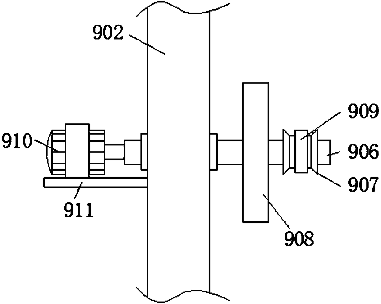 Color-protecting and hardening apparatus used for processing preserved red-core kiwi fruits