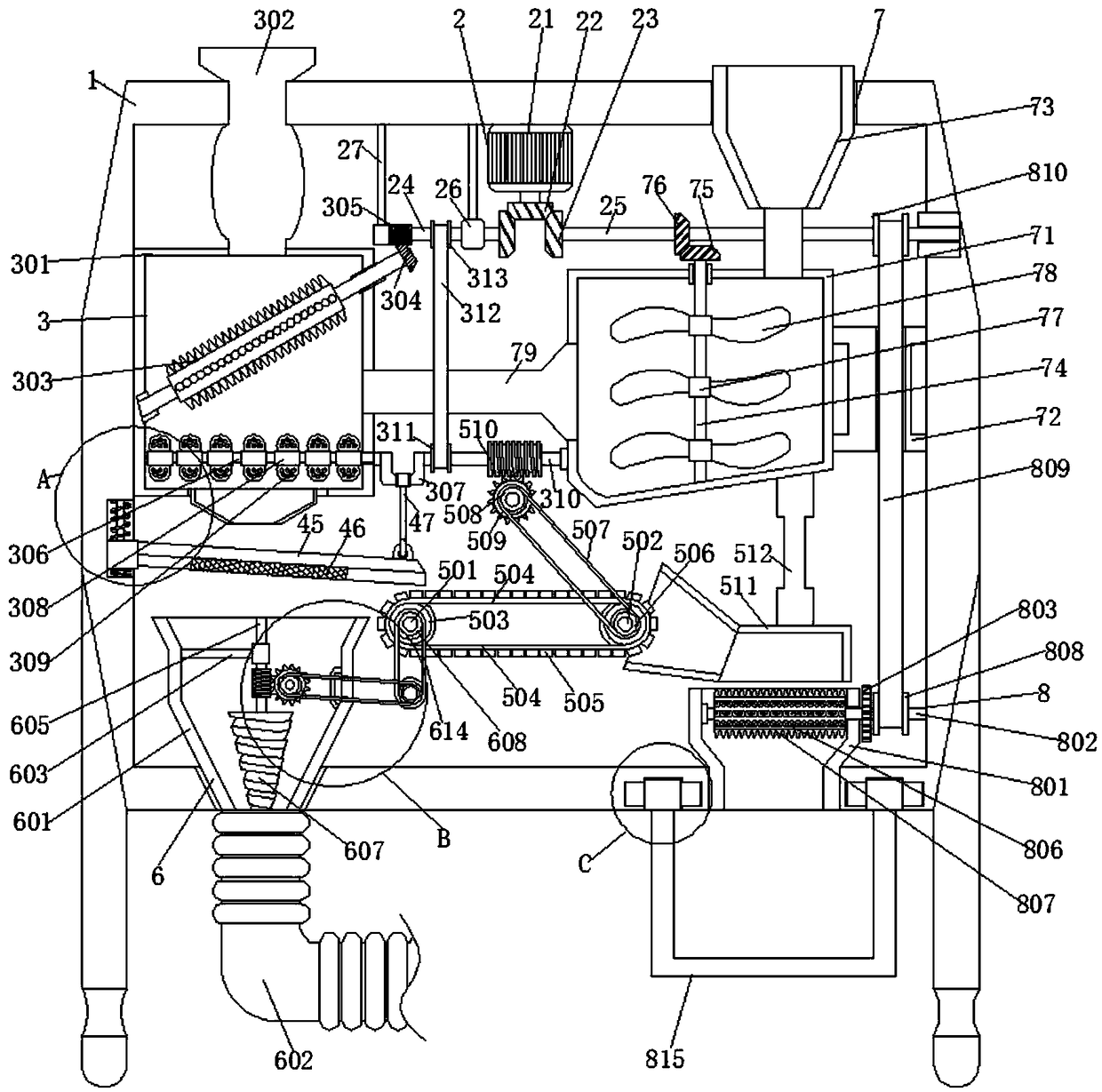 Waste sterile and crushing mechanism for disposable syringes