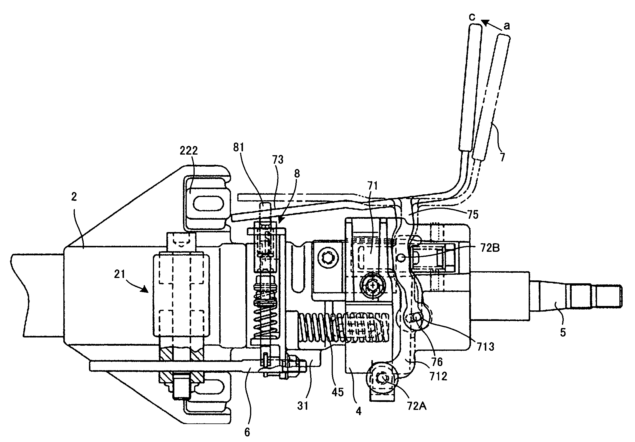 Steering column apparatus