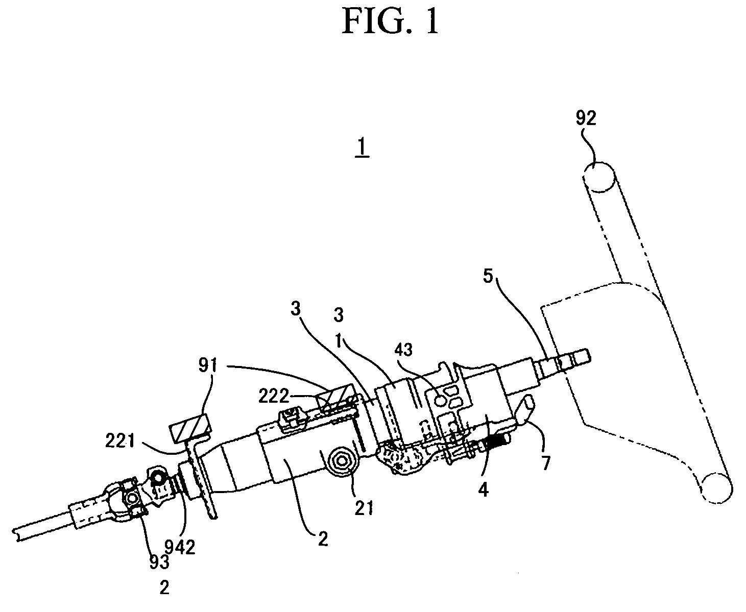 Steering column apparatus