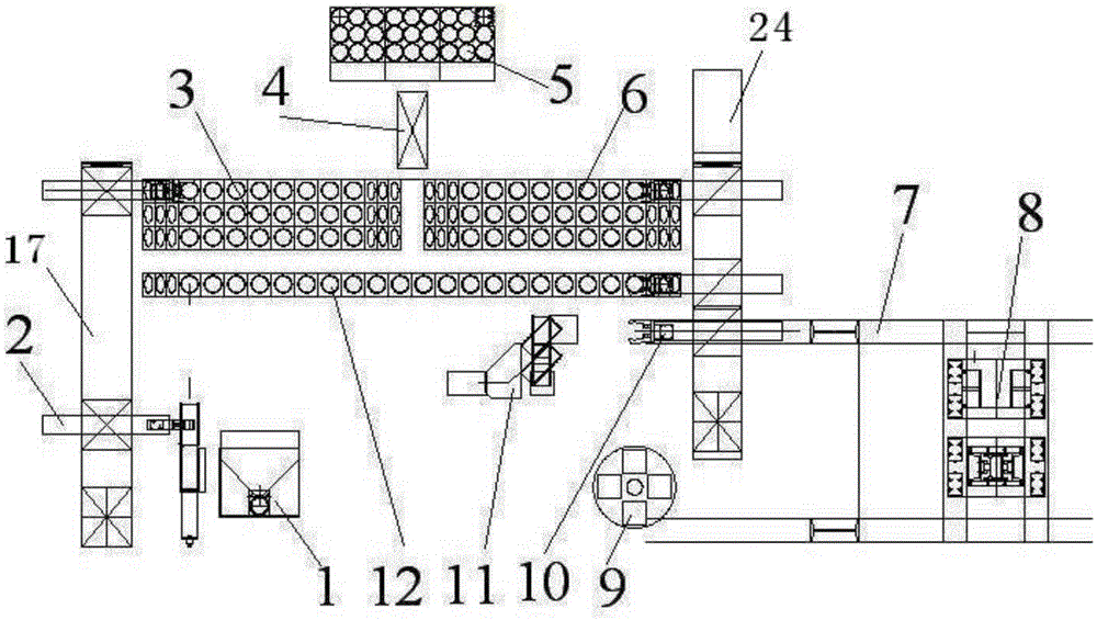 Automated robotic graphite deep-processing product firing production line