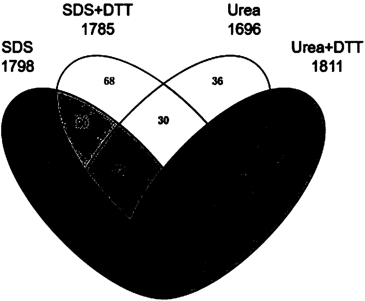 Method for carrying out large-scale proteomics identification based on silkworm tissue sample