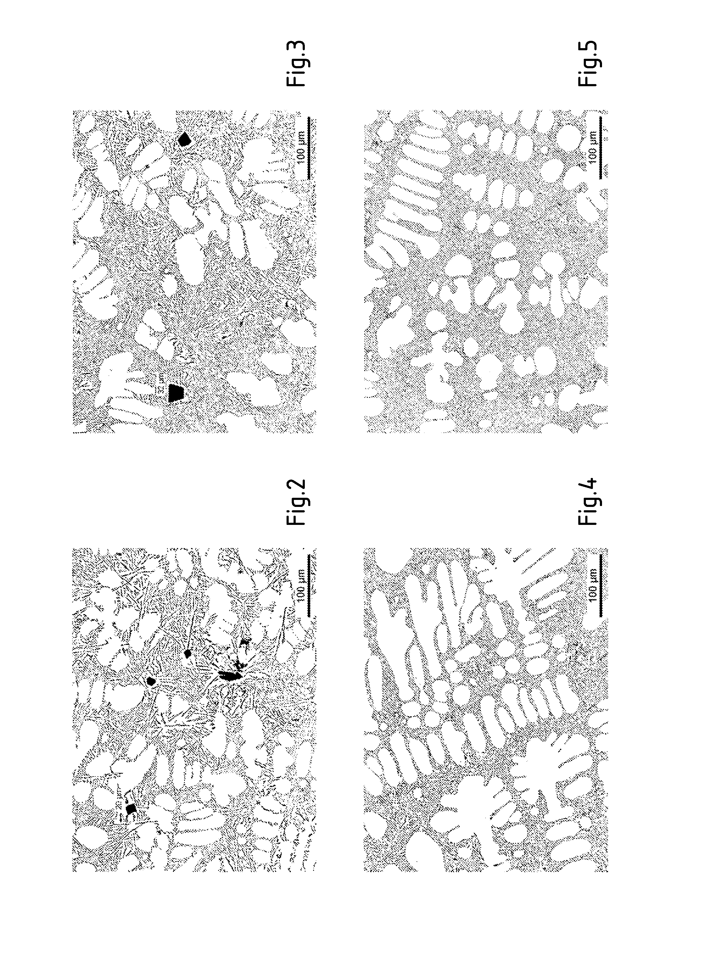 Aluminium alloy free from si primary particles