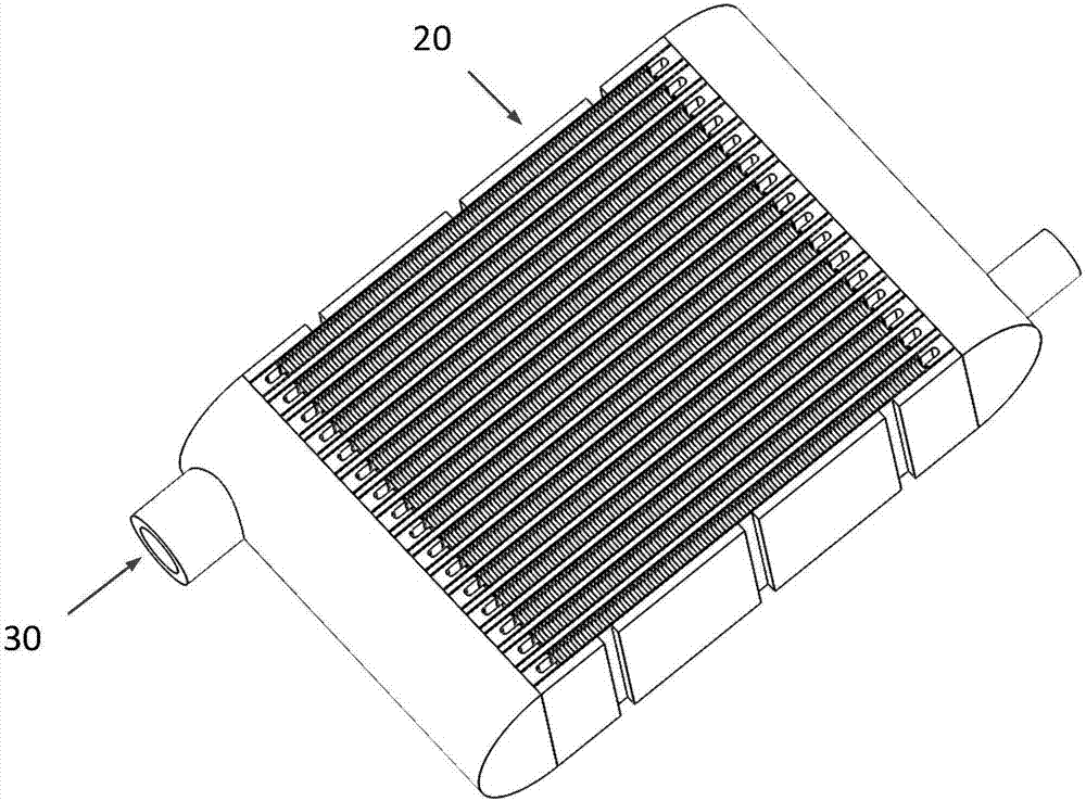 Cross-flow type aluminum plate fin heat exchanger provided with stress releasing seams, based on flexible seal strips and cover plates