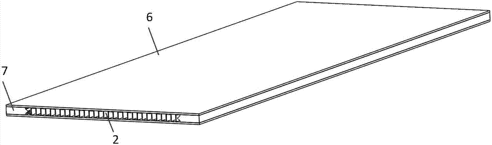 Cross-flow type aluminum plate fin heat exchanger provided with stress releasing seams, based on flexible seal strips and cover plates