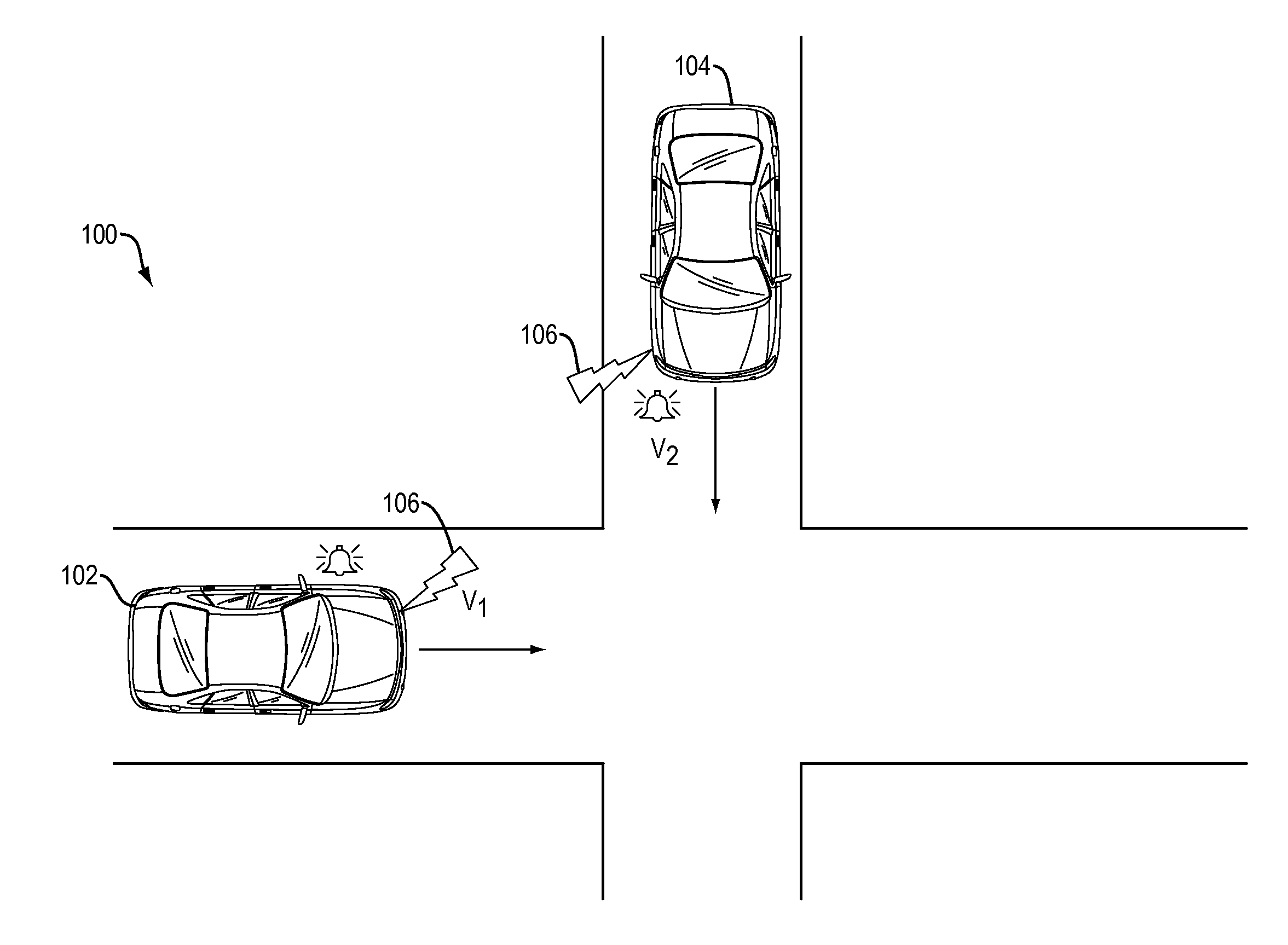 Inter-vehicle collision avoidance system