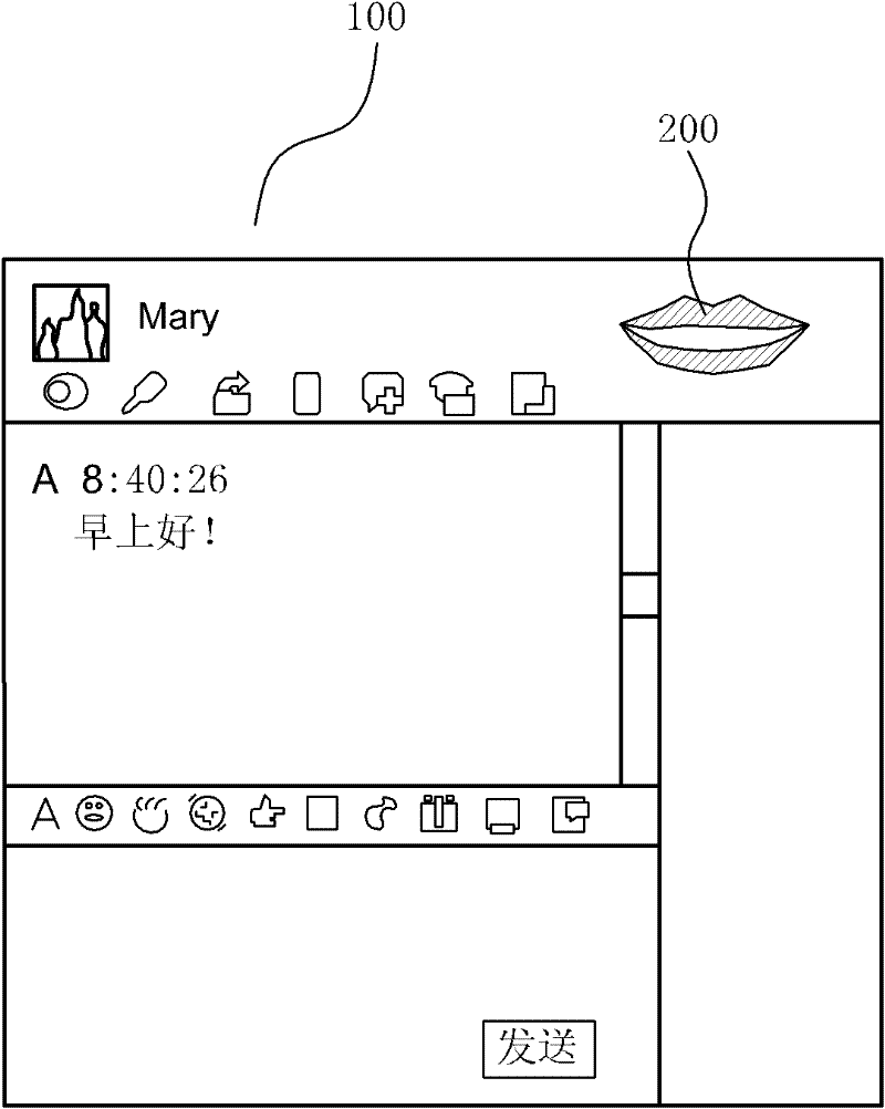 Method and system for carrying out information cue through lip images