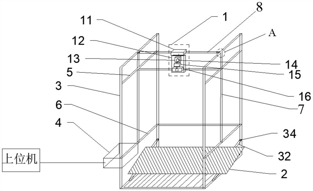 Hail launching and force measuring synchronous integrated device