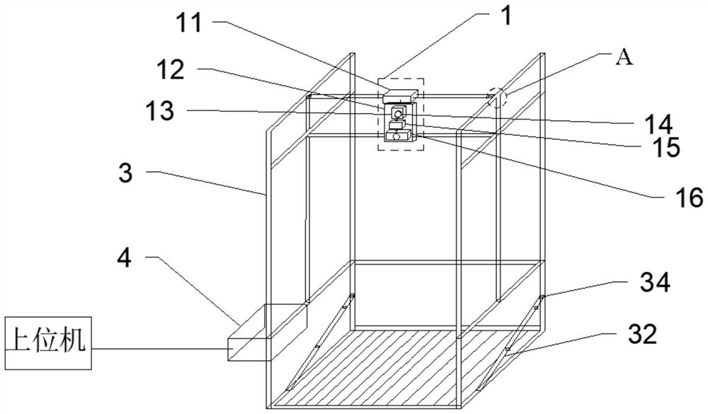 Hail launching and force measuring synchronous integrated device