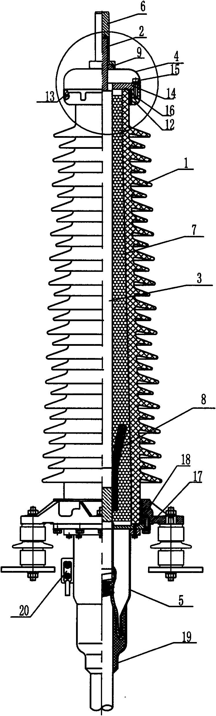 Dry-type cable terminal