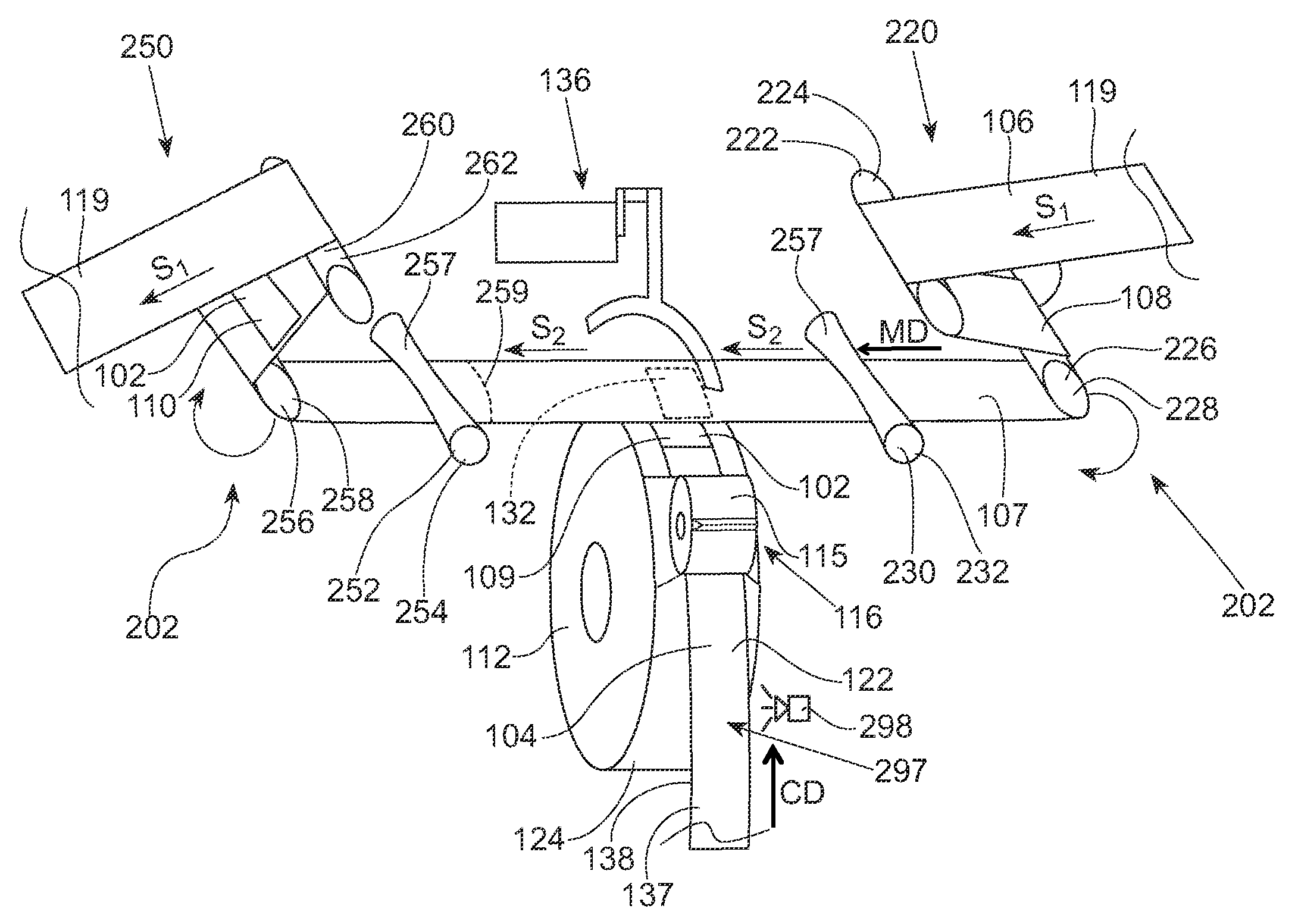 Method and apparatus for attaching elastic components to absorbent articles