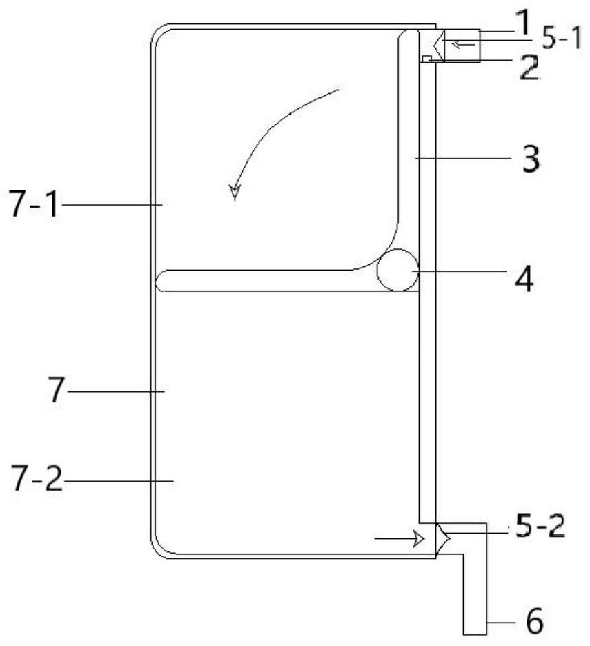 Blade type hydraulic flow deceleration sensor and deceleration method