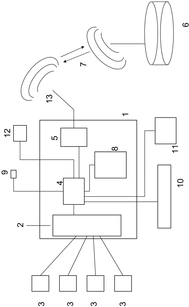 Data processing and communication unit for recording patient data in therapy-free intervals