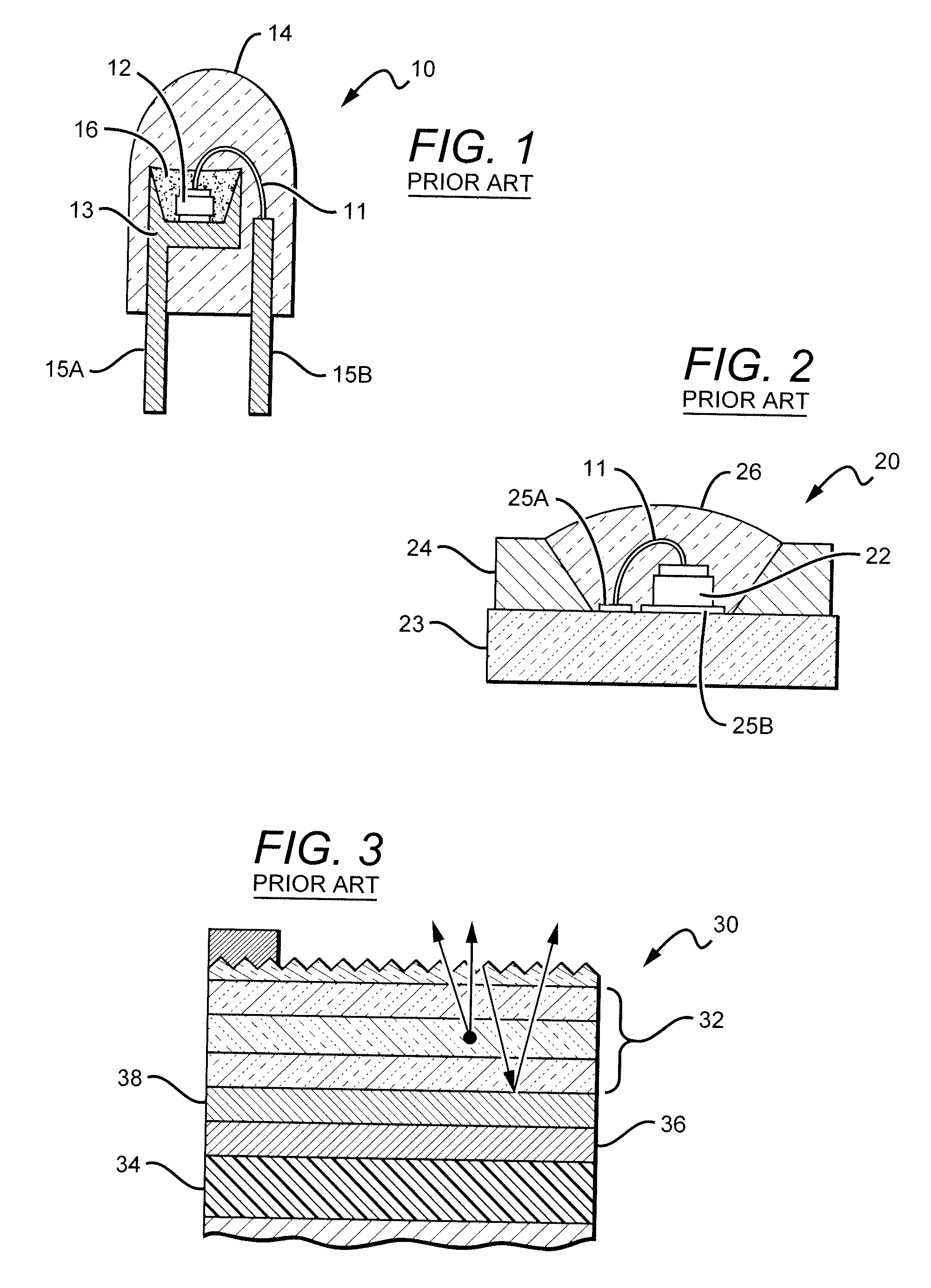 High efficiency leds and methods of manufacturing