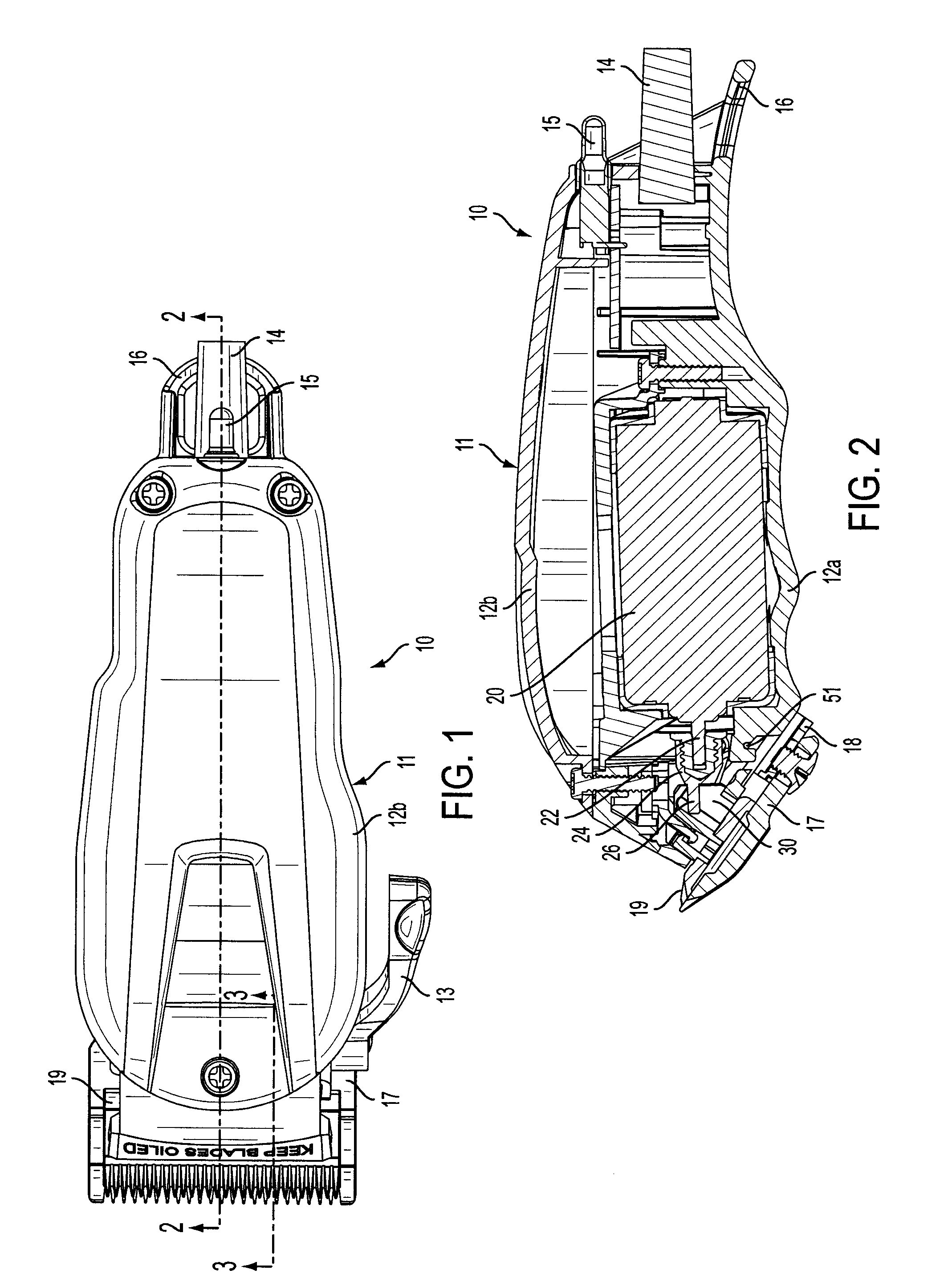 Linear drive system for hair clippers