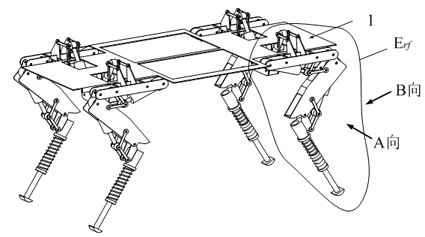 Hydraulically-driven four-foot robot