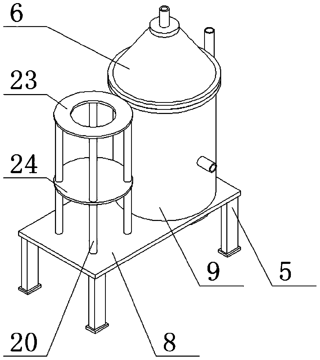 Industrial circulating water rapid sedimentation device