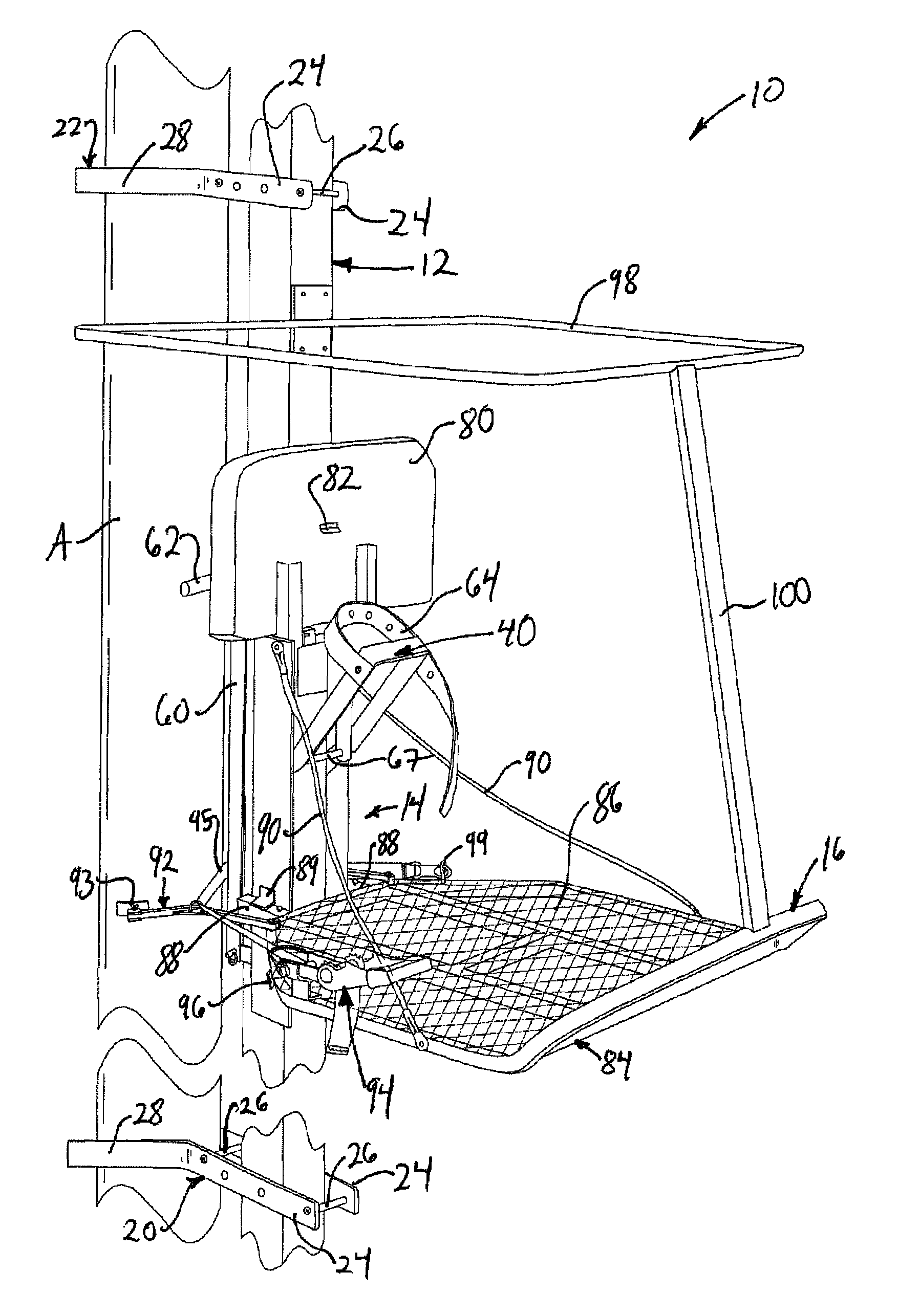 Pump jack tree stand