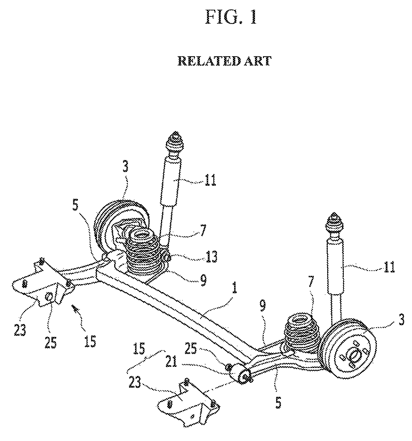 Coupled torsion beam axle type suspension system