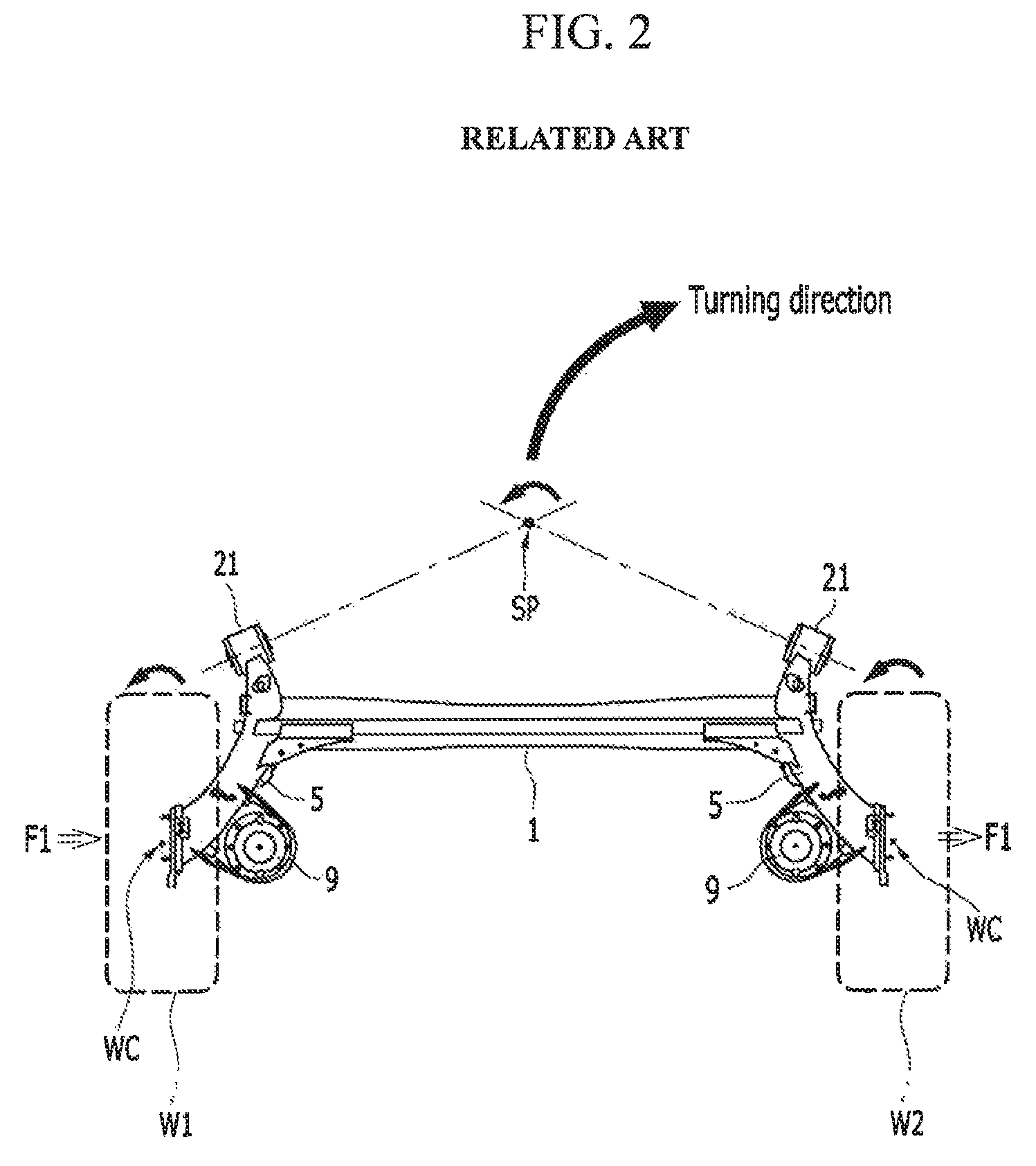 Coupled torsion beam axle type suspension system