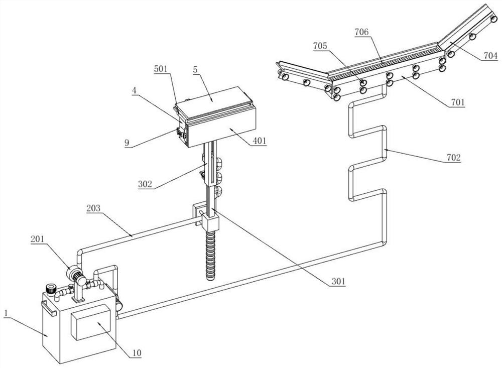 Film pasting device with cleaning and wiping structure and for outer window of high-rise building