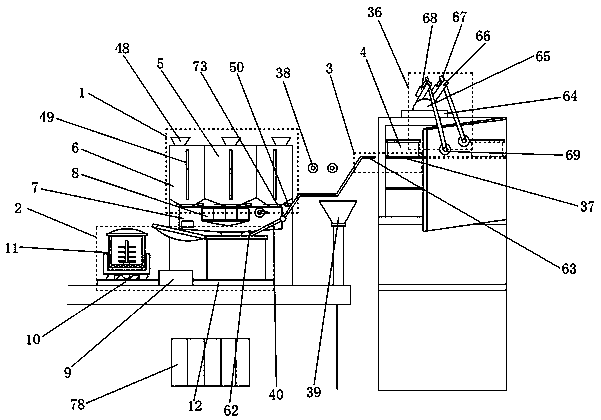 Automatic material adding and meal cooking device capable of purifying water and use method thereof