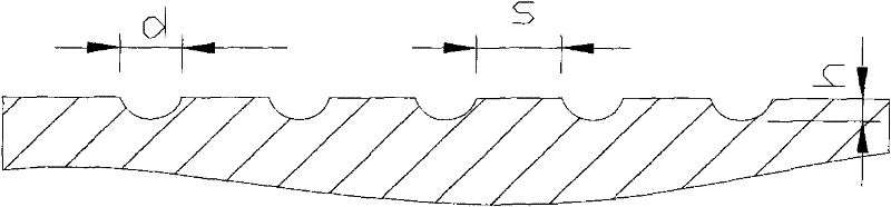 Bionic non-smooth surface film with pneumatic drag reduction effect