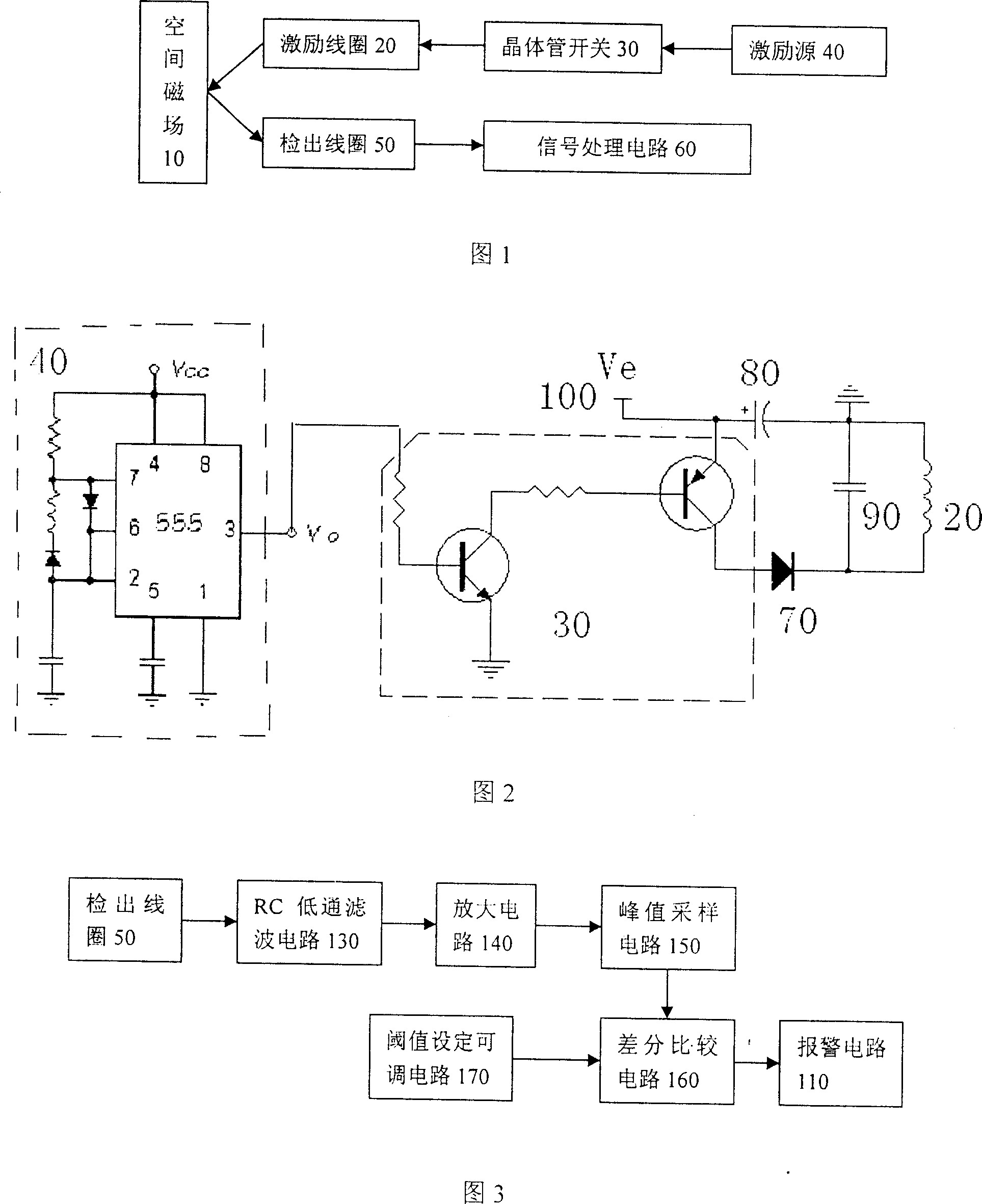 Impulse excitation electromagnetic resonance safety inspection method and device