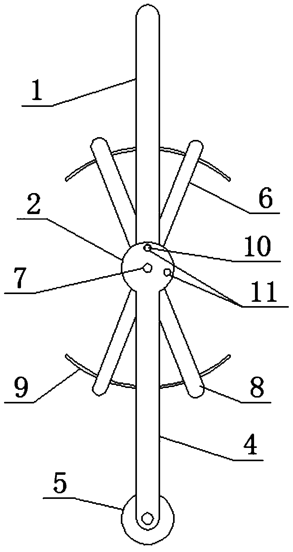 Portable short-distance cable taking-up and paying-off device