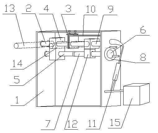 Steel plate coil limiting device of steel plate coil coiling and uncoiling machine