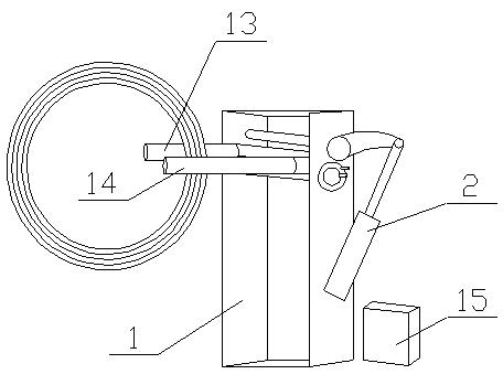 Steel plate coil limiting device of steel plate coil coiling and uncoiling machine