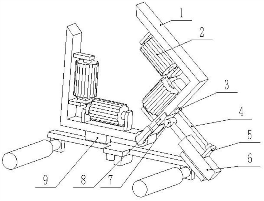 A steel pipe paint removal device for construction