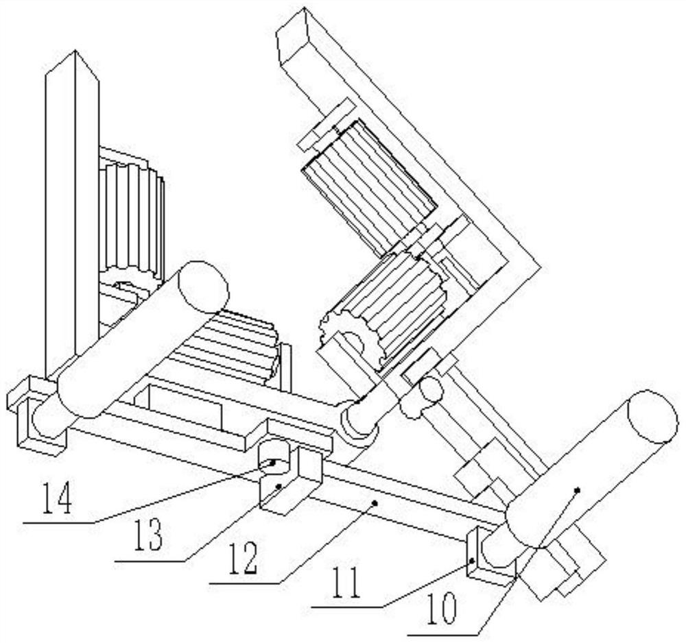 A steel pipe paint removal device for construction