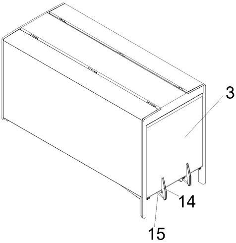 Transport vehicle rainproof compartment with crawling ladder