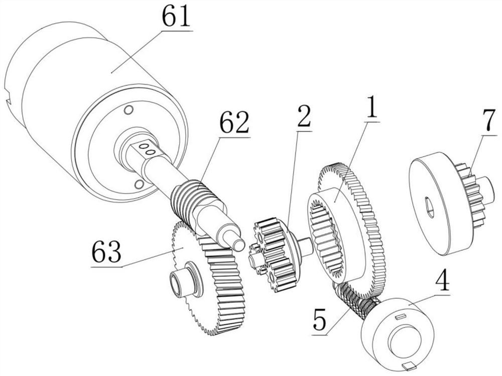 Controllable separated power device and swing piece manual-automatic integrated actuator