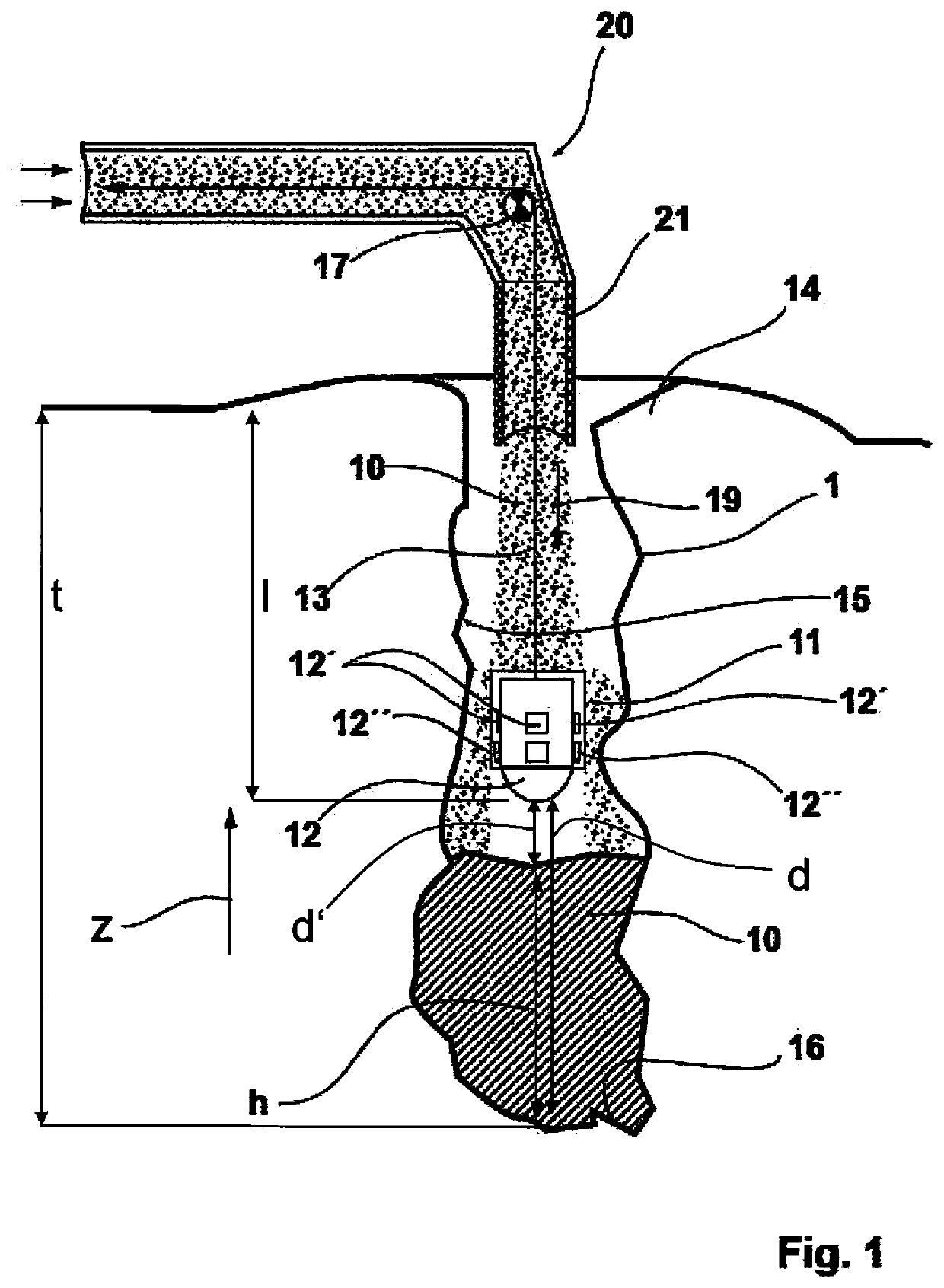 Method and device for controlled filling and inspection of blast holes