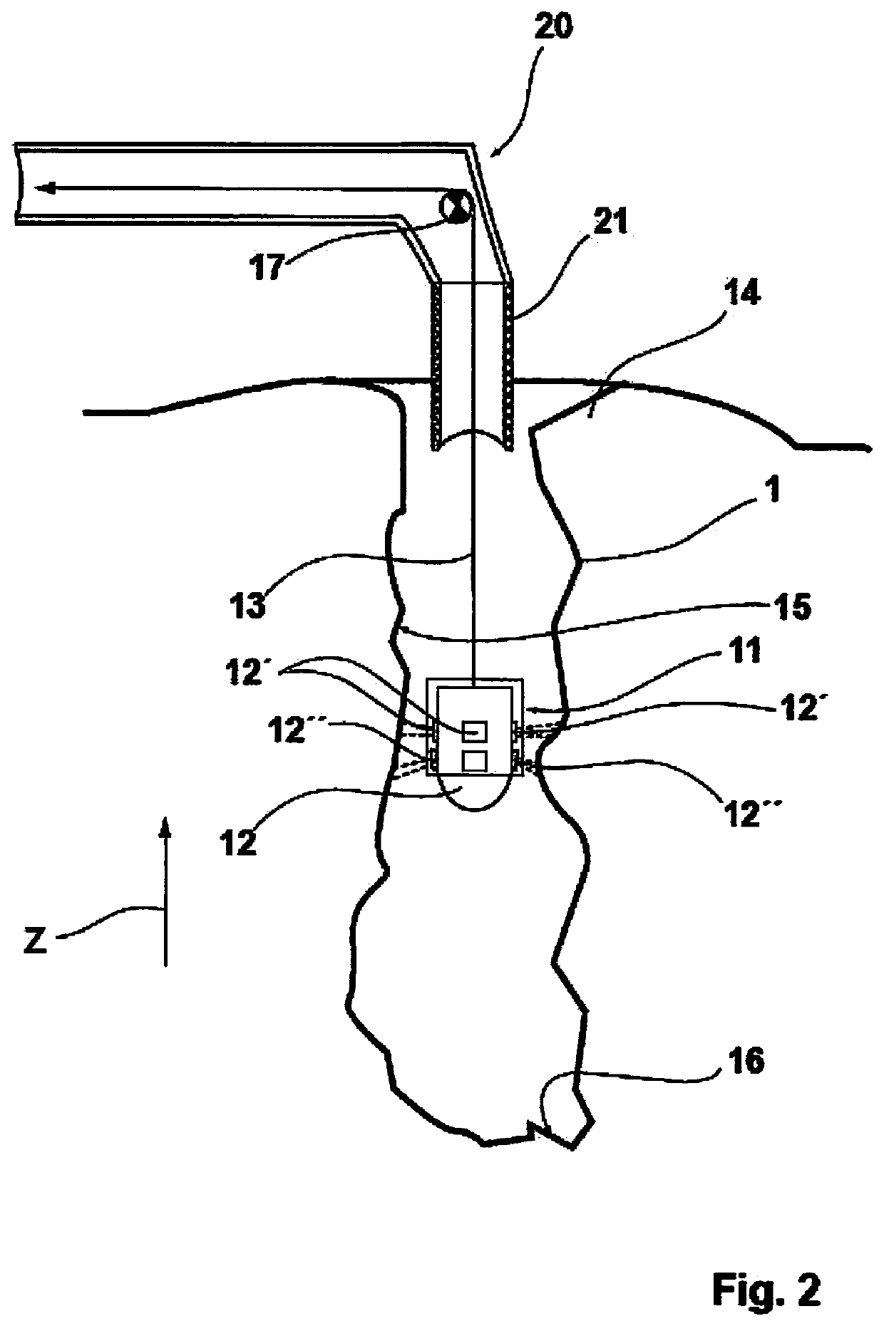 Method and device for controlled filling and inspection of blast holes